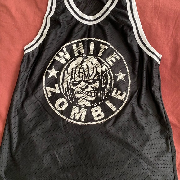 Vintage White Zombie Basketball Jersey - Picture 2 of 5